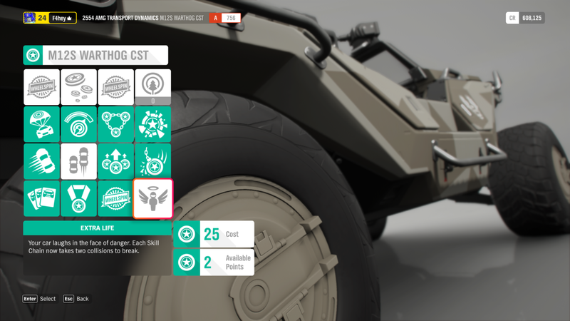 Illustration for article titled Every Car In Forza Horizon 4 Has Its Own Perk Tree, So Of Course I'm Hooked